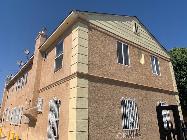 a front view of a house