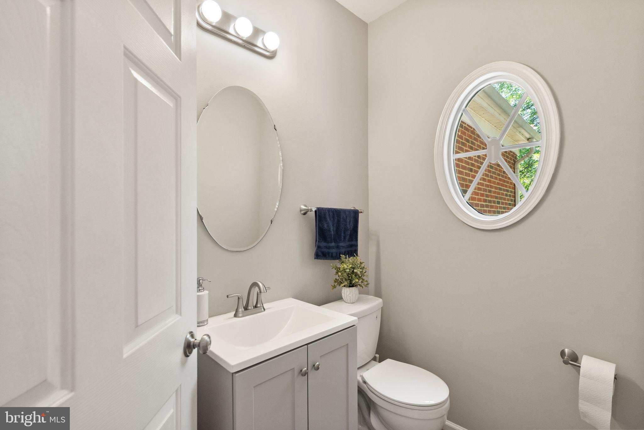 6901 Bitterroot Court Gainesville, VA 20155 - Photo 28 of 98 a bathroom with a toilet sink vanity and mirror