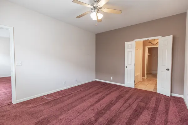 a view of a room with storage