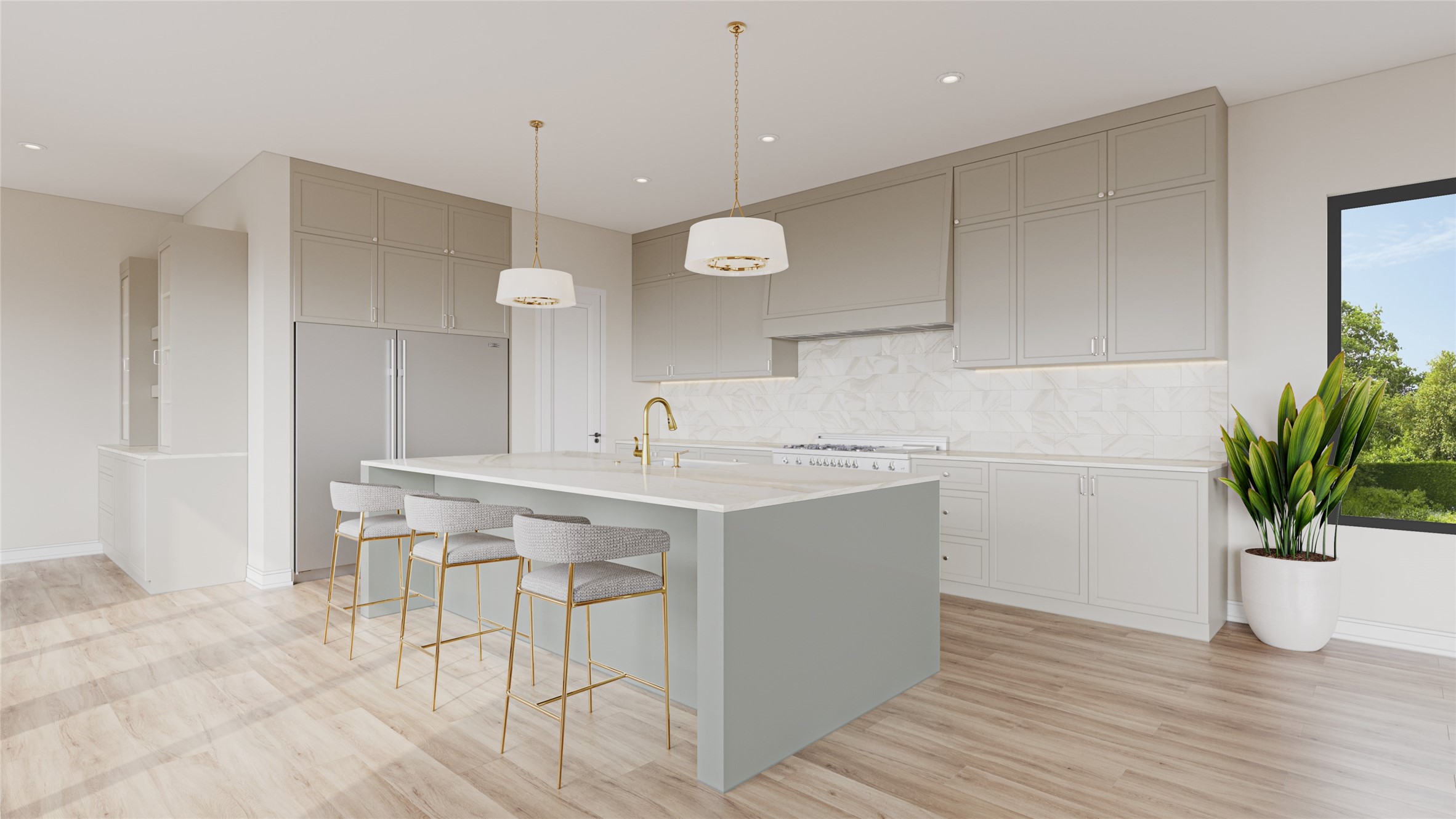 726 East 7th Street Houston, TX 77007 - Photo 2 of 29 a kitchen with a table and chairs in it