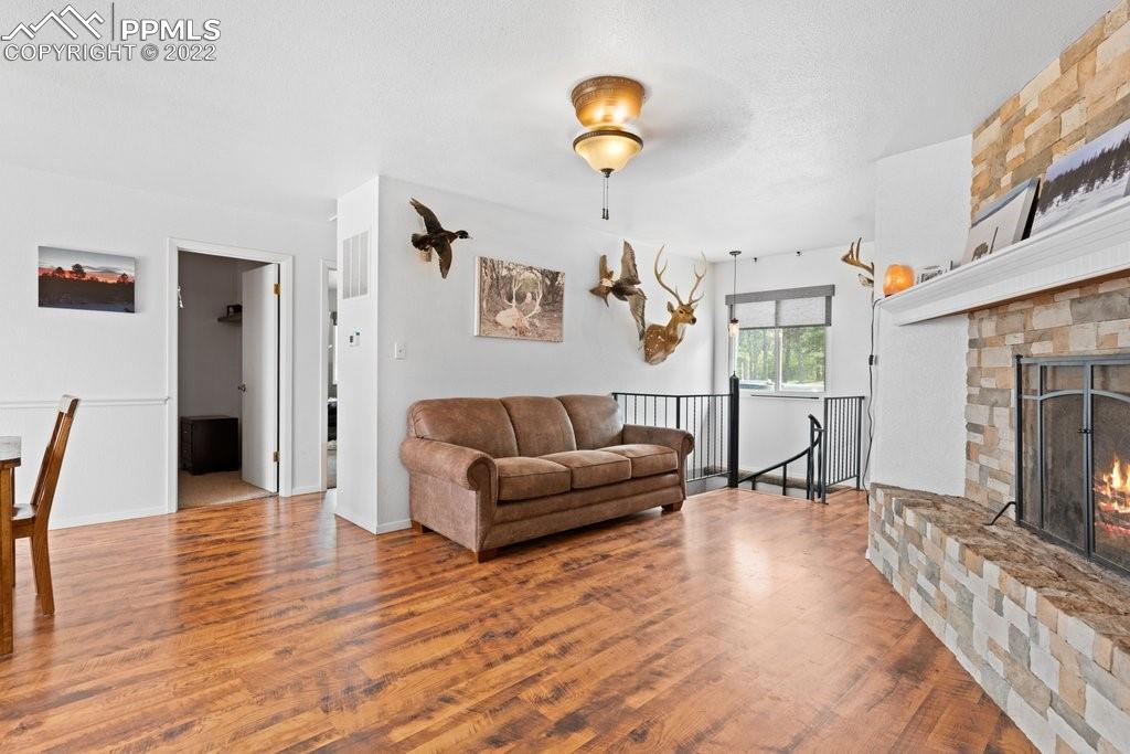 1847 County Road, Unit 671 Rye, CO 81069 - Photo 8 of 42 a living room with furniture and a fireplace