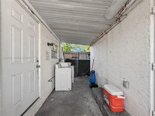a room with storage and utility