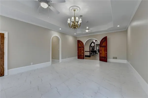 a bird view of a house