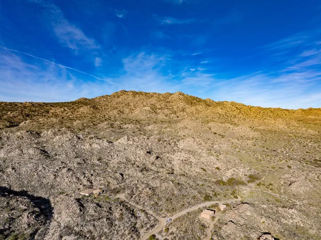 a view of a sky from a city