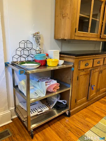 a room with storage and utility