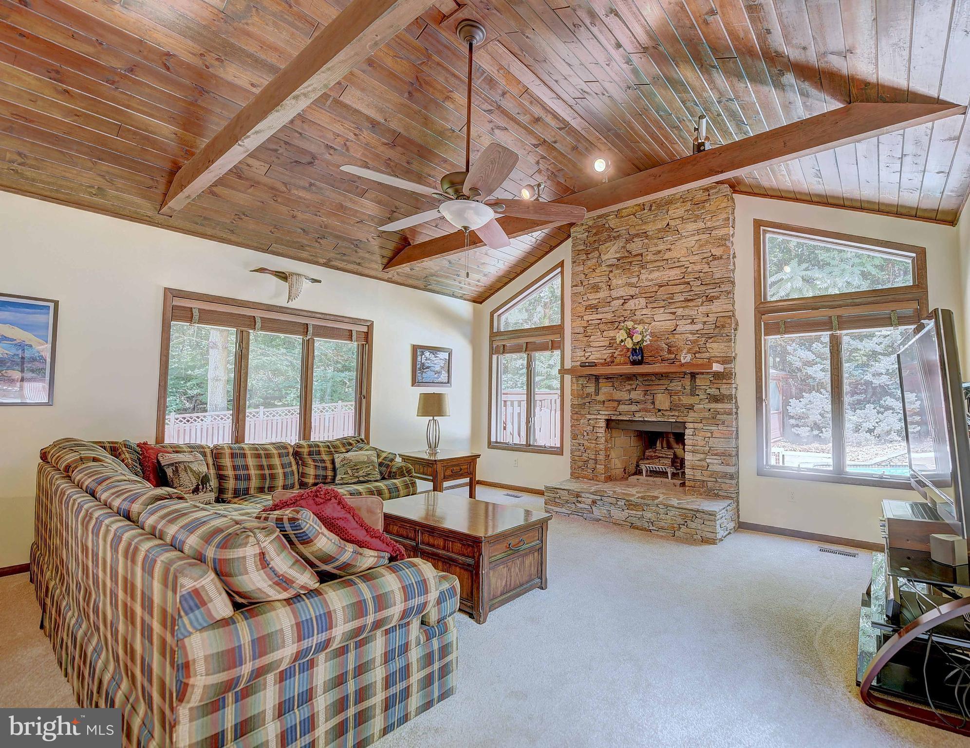 4516 Meadowcliff Road Glen Arm, MD 21057 - Photo 12 of 29 Wood Beamed Vaulted Ceiling