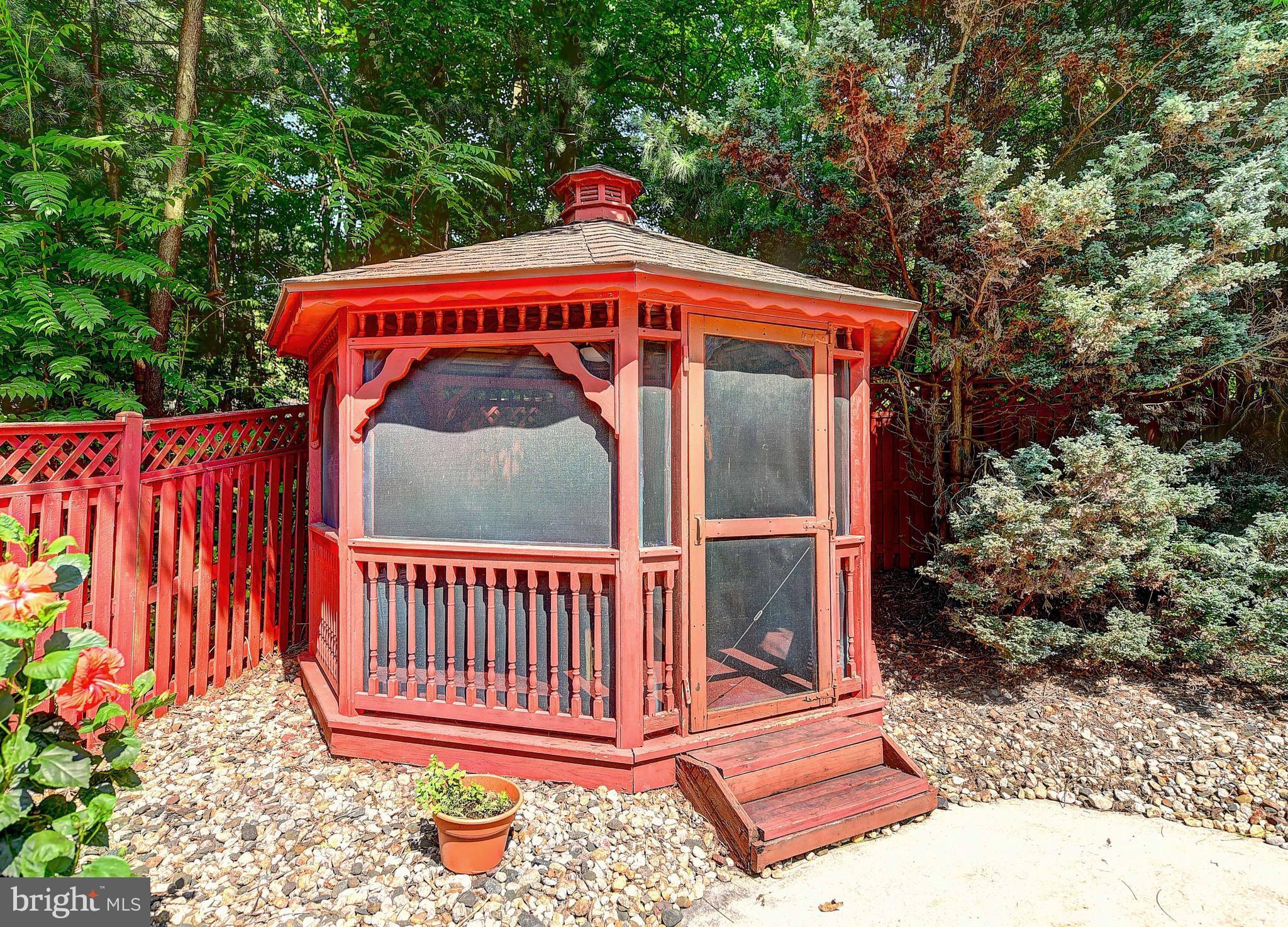 4516 Meadowcliff Road Glen Arm, MD 21057 - Photo 26 of 29 Screen Gazebo with Ceiling Fan