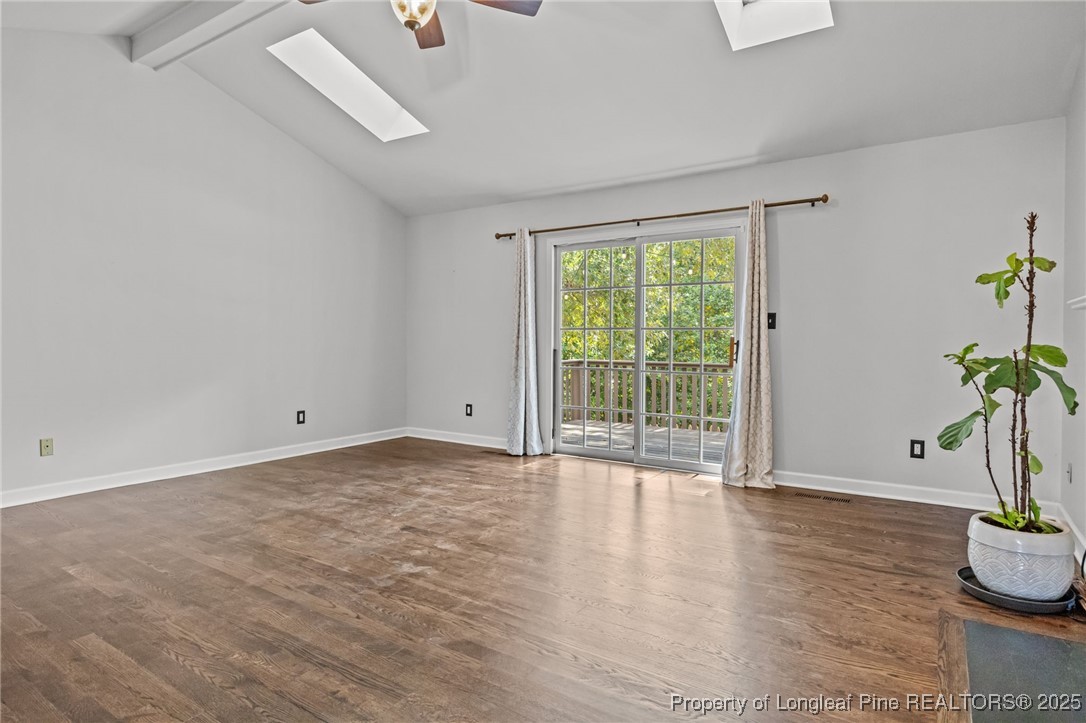 5302 Middleton Road Durham, NC 27713 - Photo 16 of 40 a view of empty room with wooden floor and potted plant