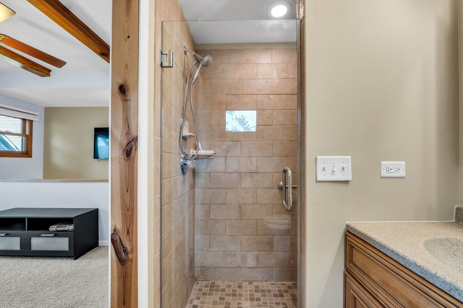 4018 Pitzen Road Johnsburg, IL 60051 - Photo 34 of 47 a bathroom with a sink and a shower