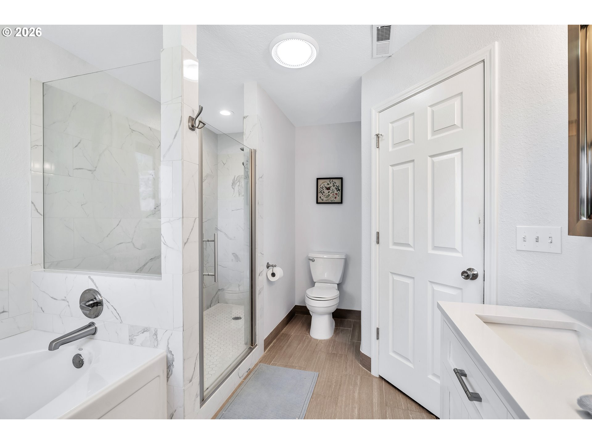 12313 South Groshong Road Molalla, OR 97038 - Photo 35 of 48 a bathroom with a bathtub shower sink and toilet