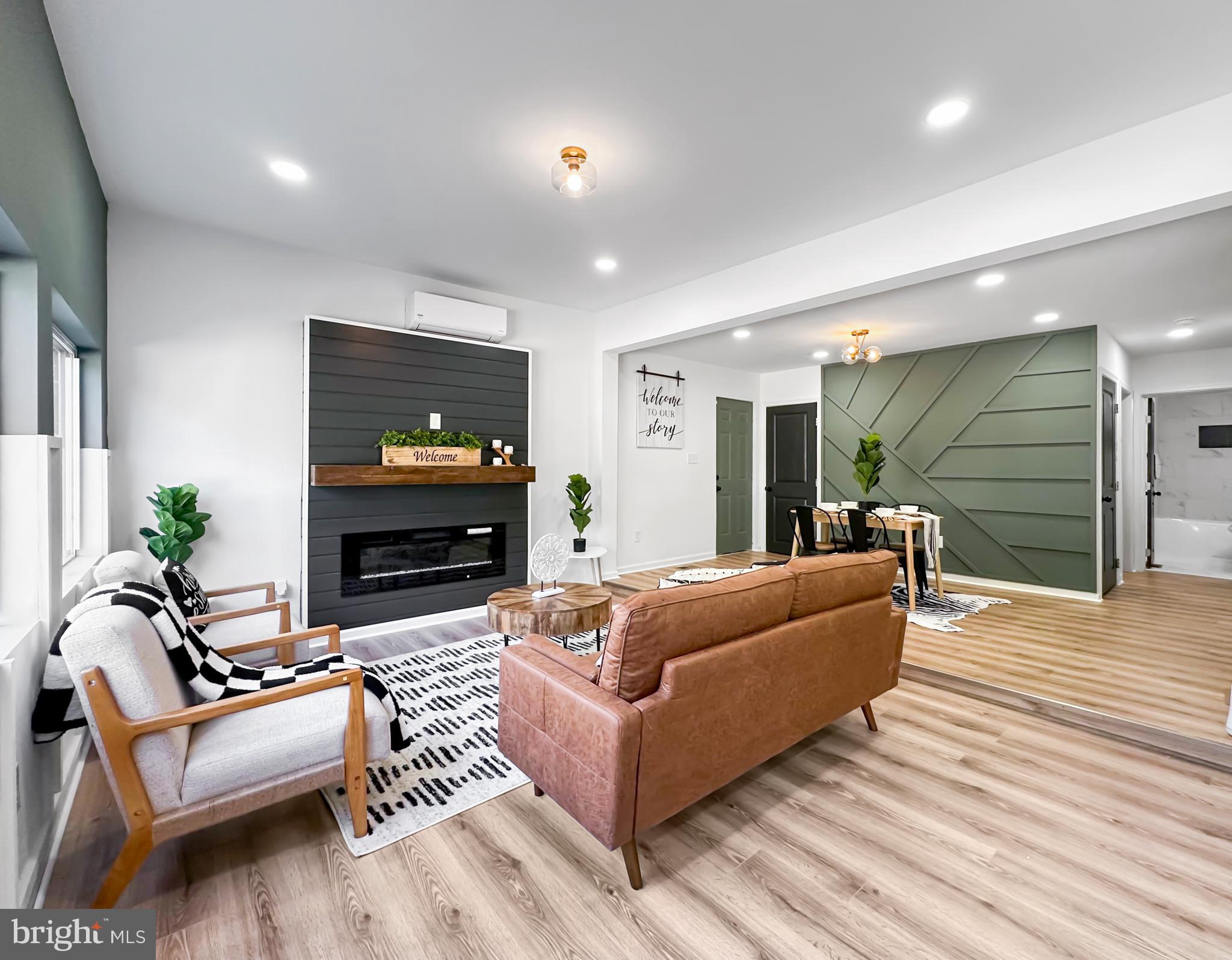 4704 Beauford Road Morningside, MD 20746 - Photo 5 of 28 Living Room with Electric Fireplace
