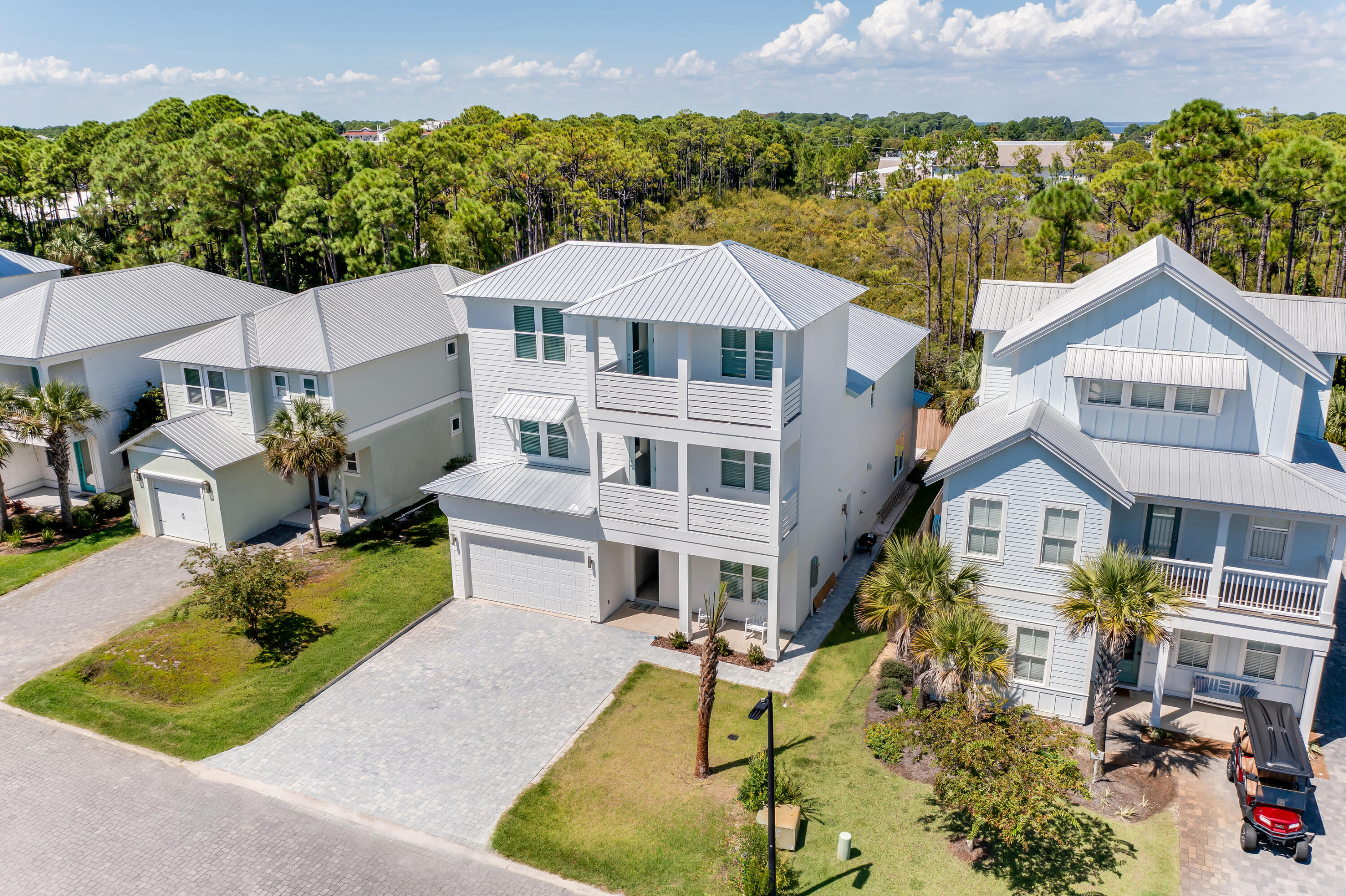 41 Mobile Street Miramar Beach, FL 32550 - Photo 74 of 80 an aerial view of a house with a garden and lake view