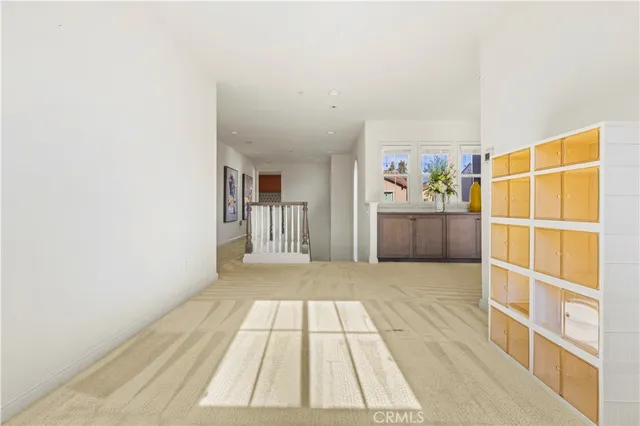 a view of hallway with stairs