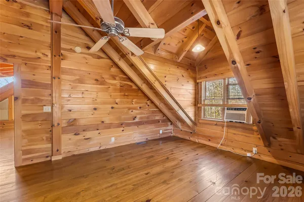 wooden view of an entryway with wooden floor