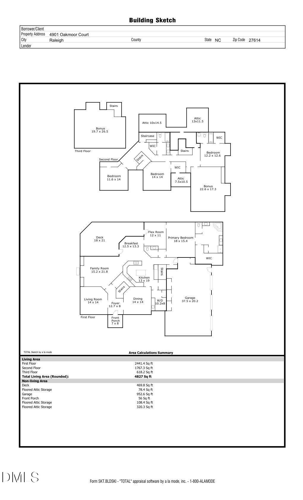 4901 Oakmoor Court Raleigh, NC 27614 - Photo 50 of 50 Floor Plan