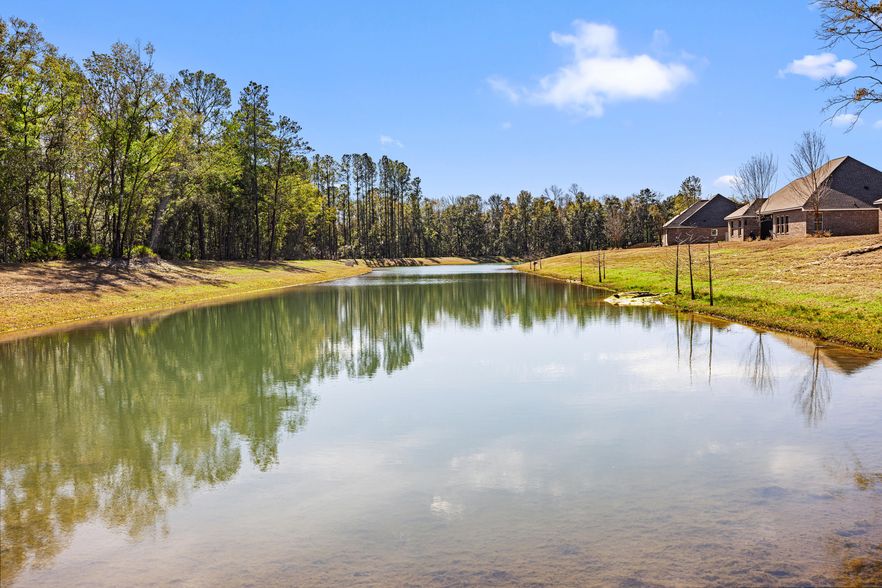132 East Tweet Street Freeport, FL 32439 - Photo 44 of 79 a view of a lake with houses in the background