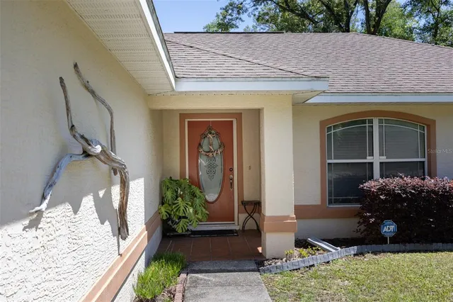 a front view of a house