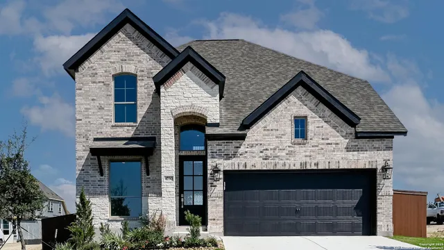 a front view of a house with kitchen