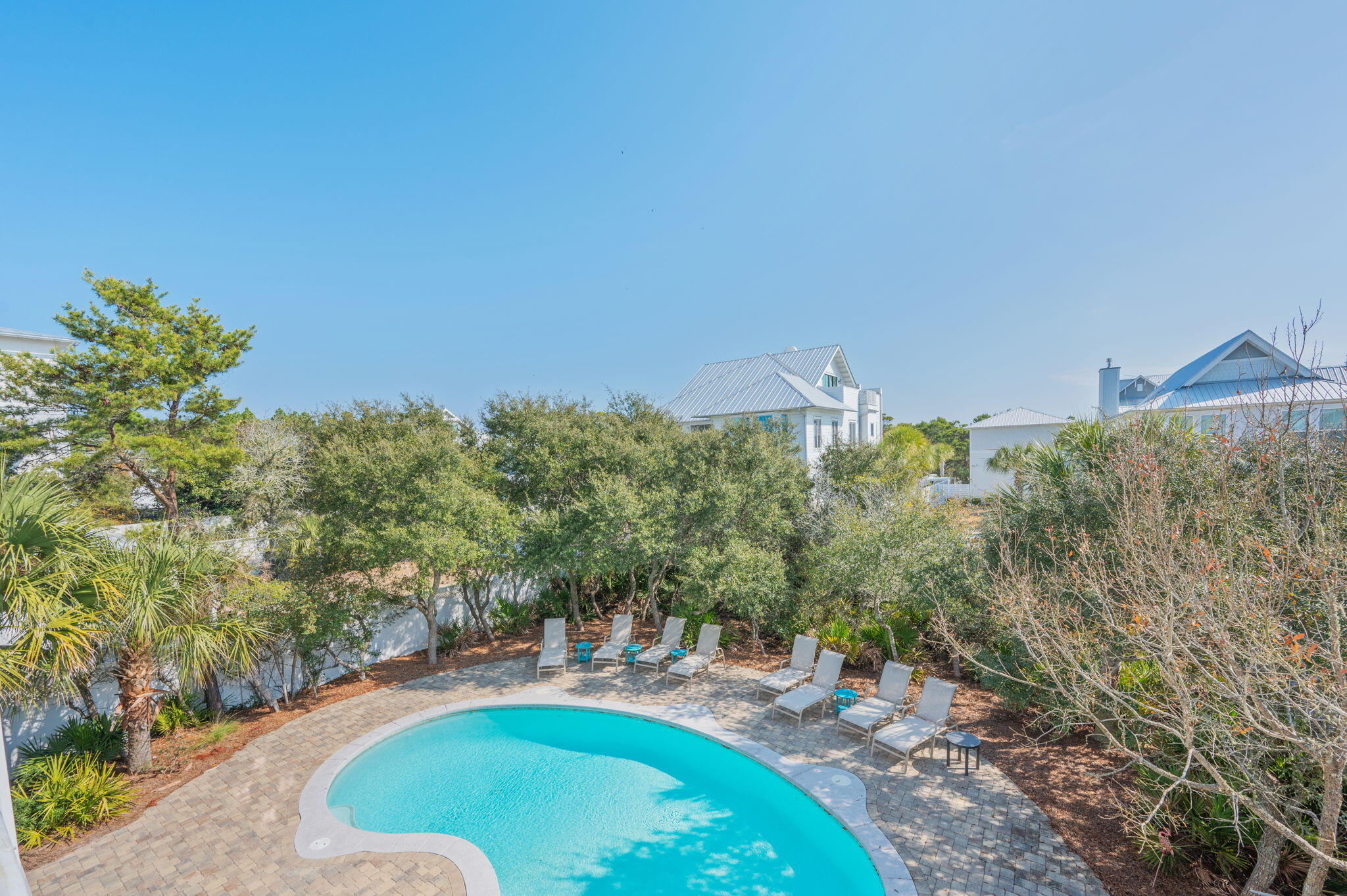 106 A Street Inlet Beach, FL 32461 - Photo 40 of 92 Second Level Overlooking Pool Area