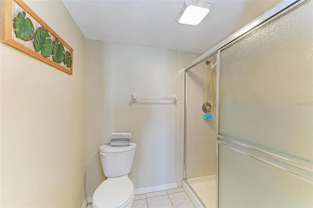 a view of a bathroom with a shower