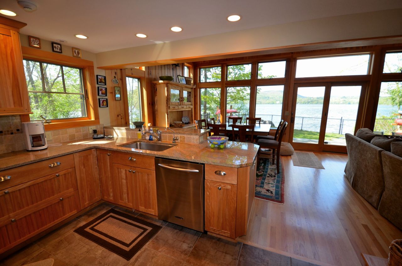 16 Grove Road Stockbridge, MA 01262 - Photo 5 of 13 a kitchen with a large window in it