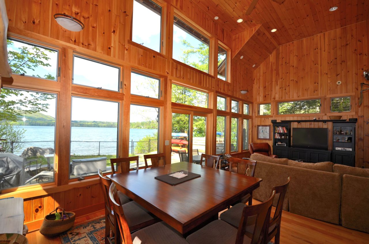 16 Grove Road Stockbridge, MA 01262 - Photo 6 of 13 a view of a dining room with furniture window and outside view