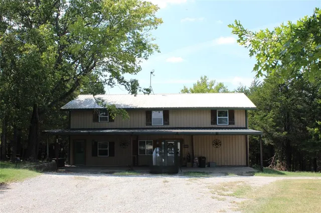 a front view of a house