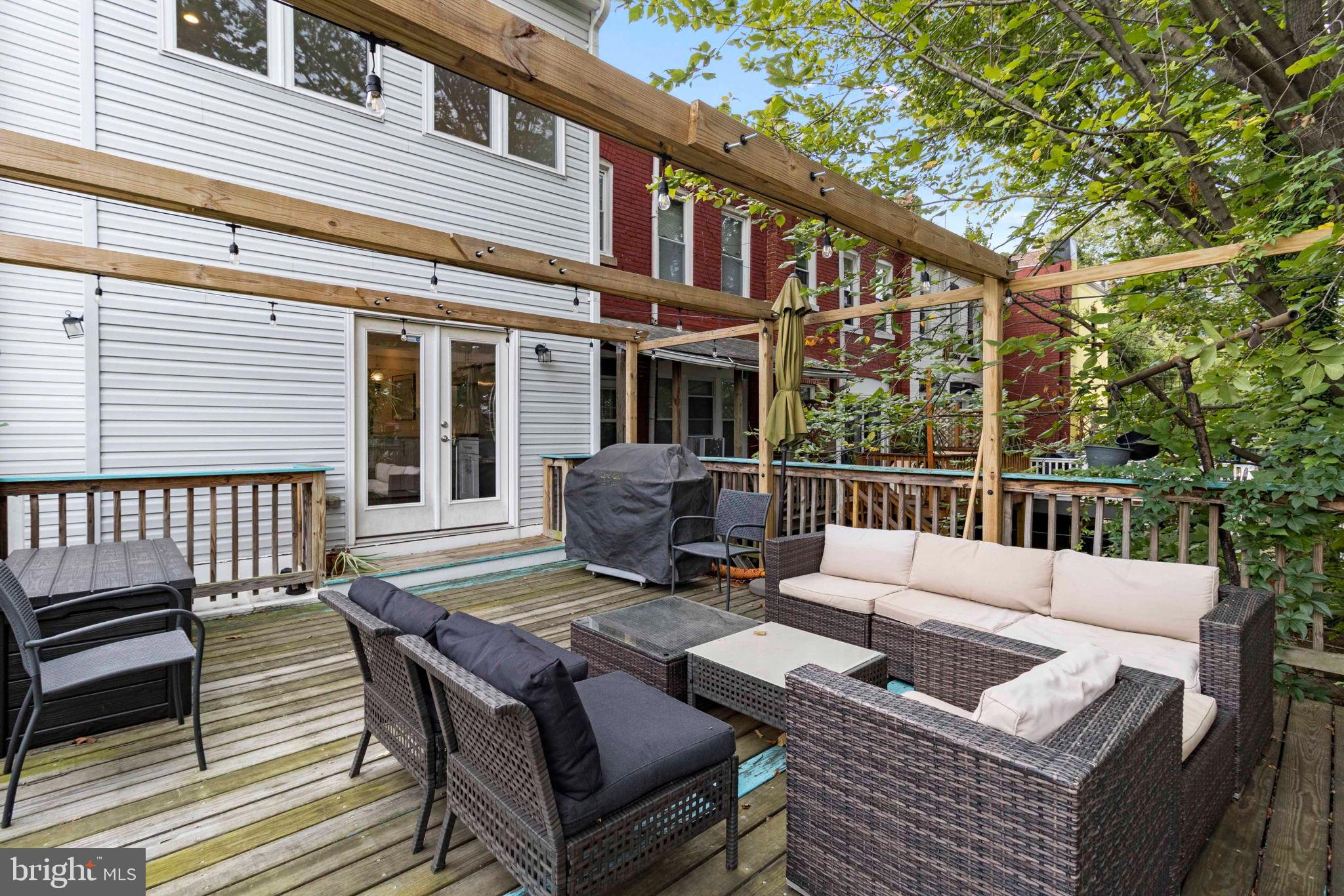 1928 First Street Northeast Washington, DC 20002 - Photo 23 of 26 a view of a patio on the deck