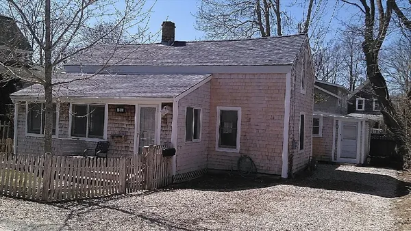 a front view of a house with a door
