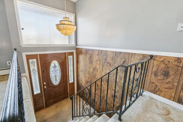 a view of stairs