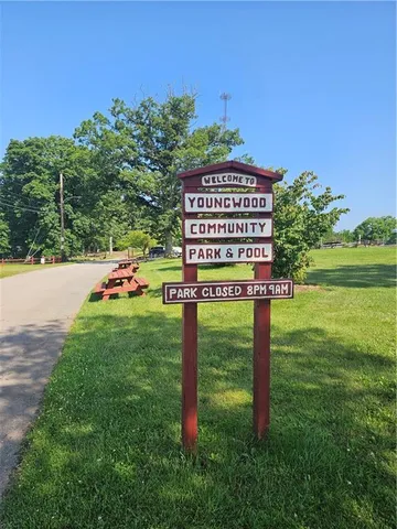 a view of a wooden deck
