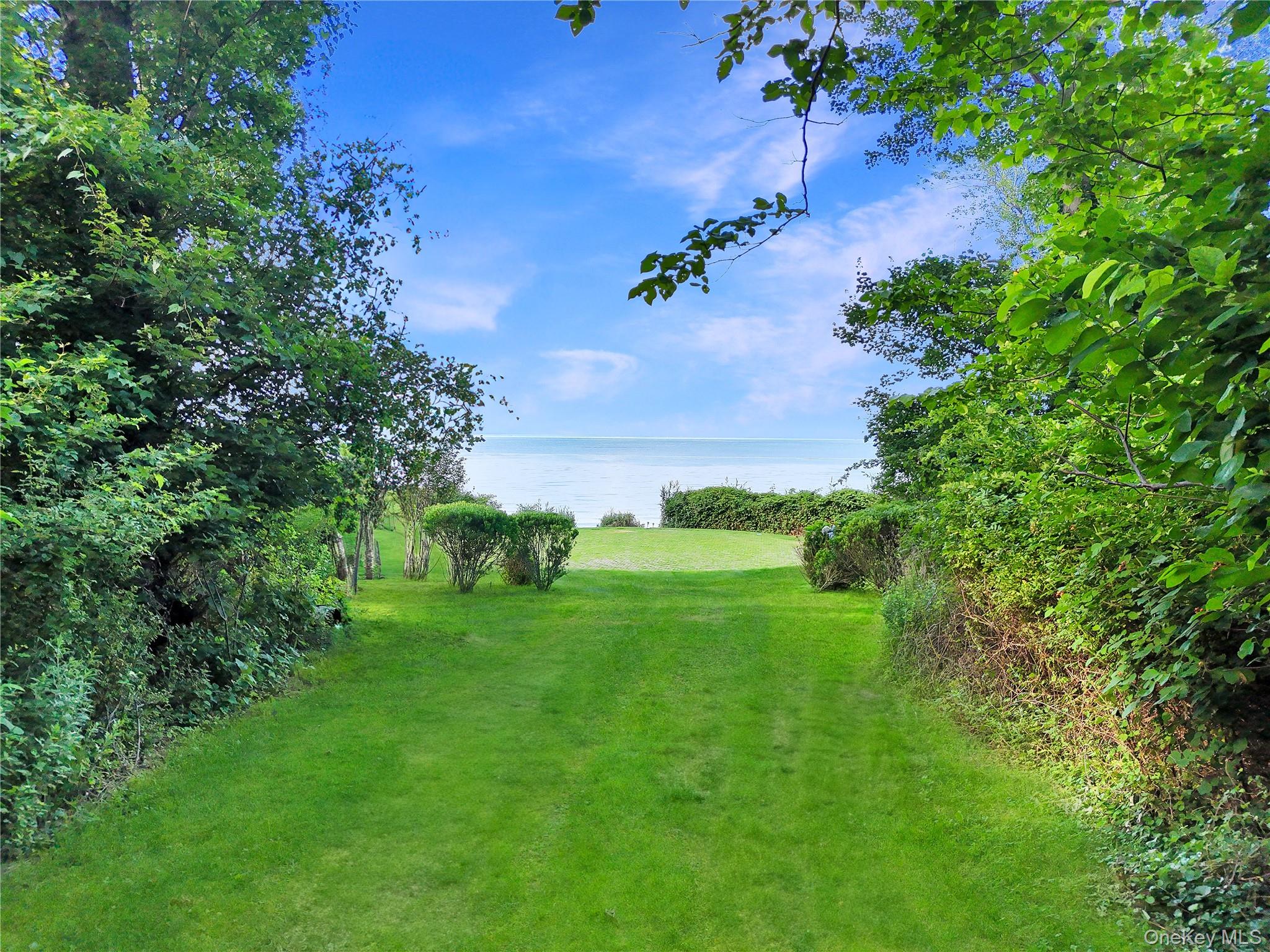 144 Centre Island Road Centre Island, NY 11771 - Photo 5 of 12 a view of a garden with plants and large trees