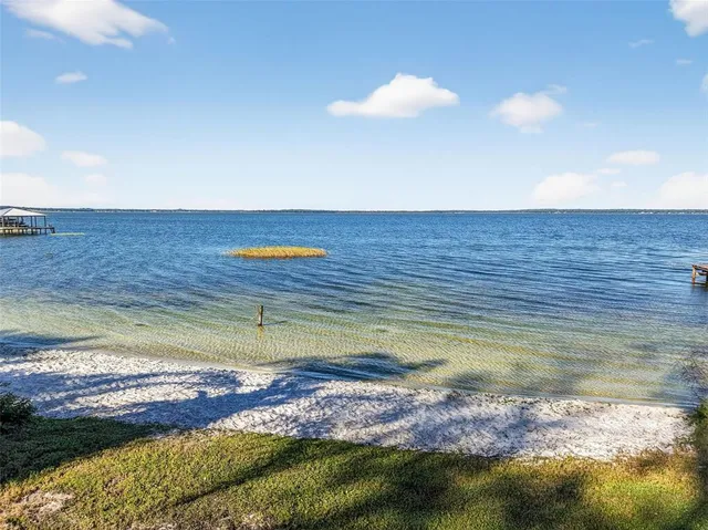 a view of an ocean and beach
