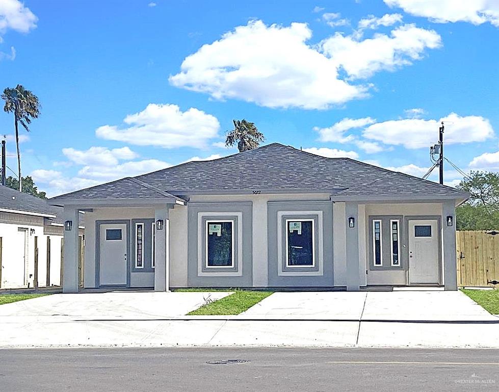 a house view with a outdoor space
