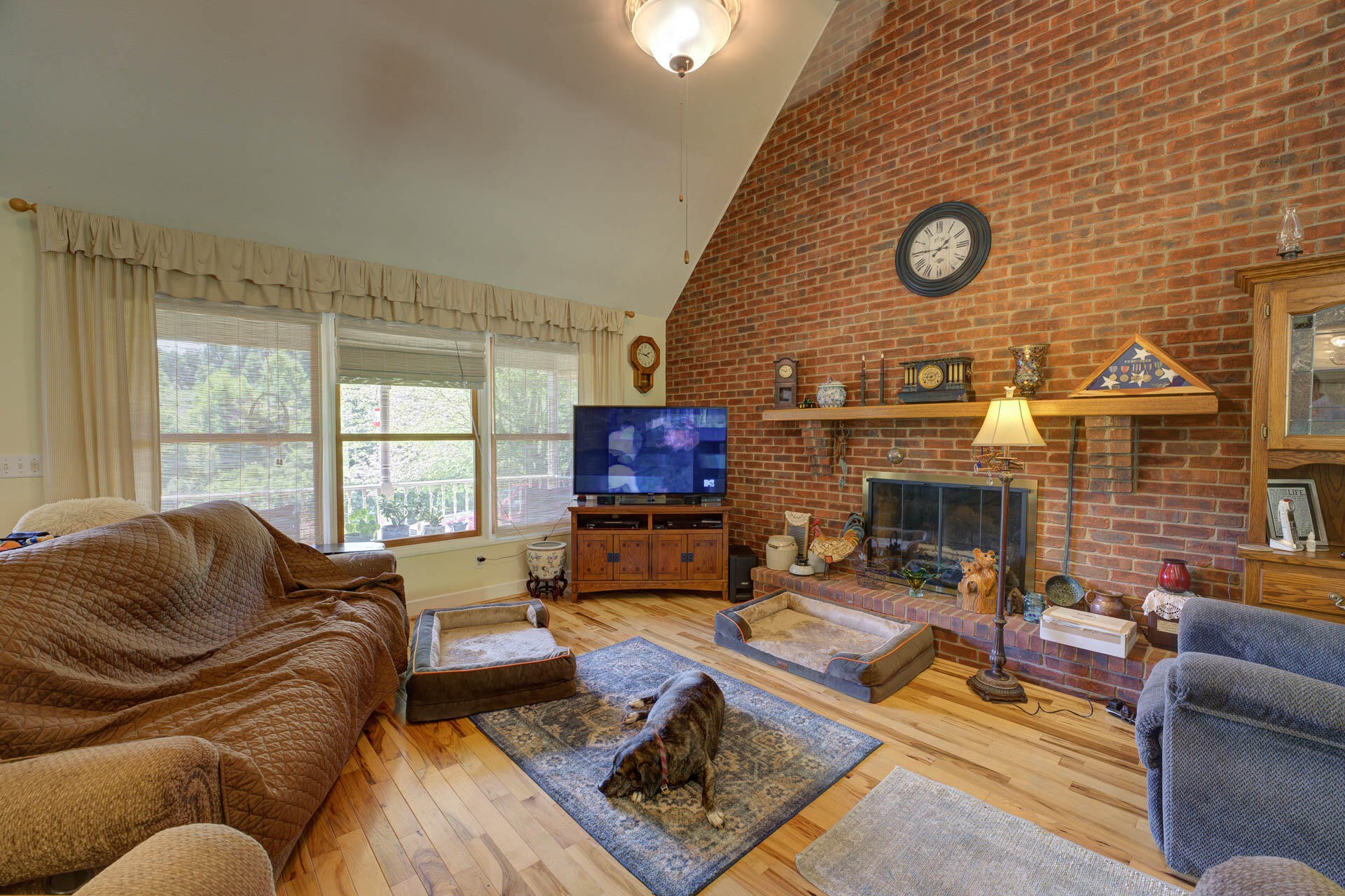 286 Oss Williams Road Limestone, TN 37681 - Photo 11 of 45 a living room with furniture a fireplace and window