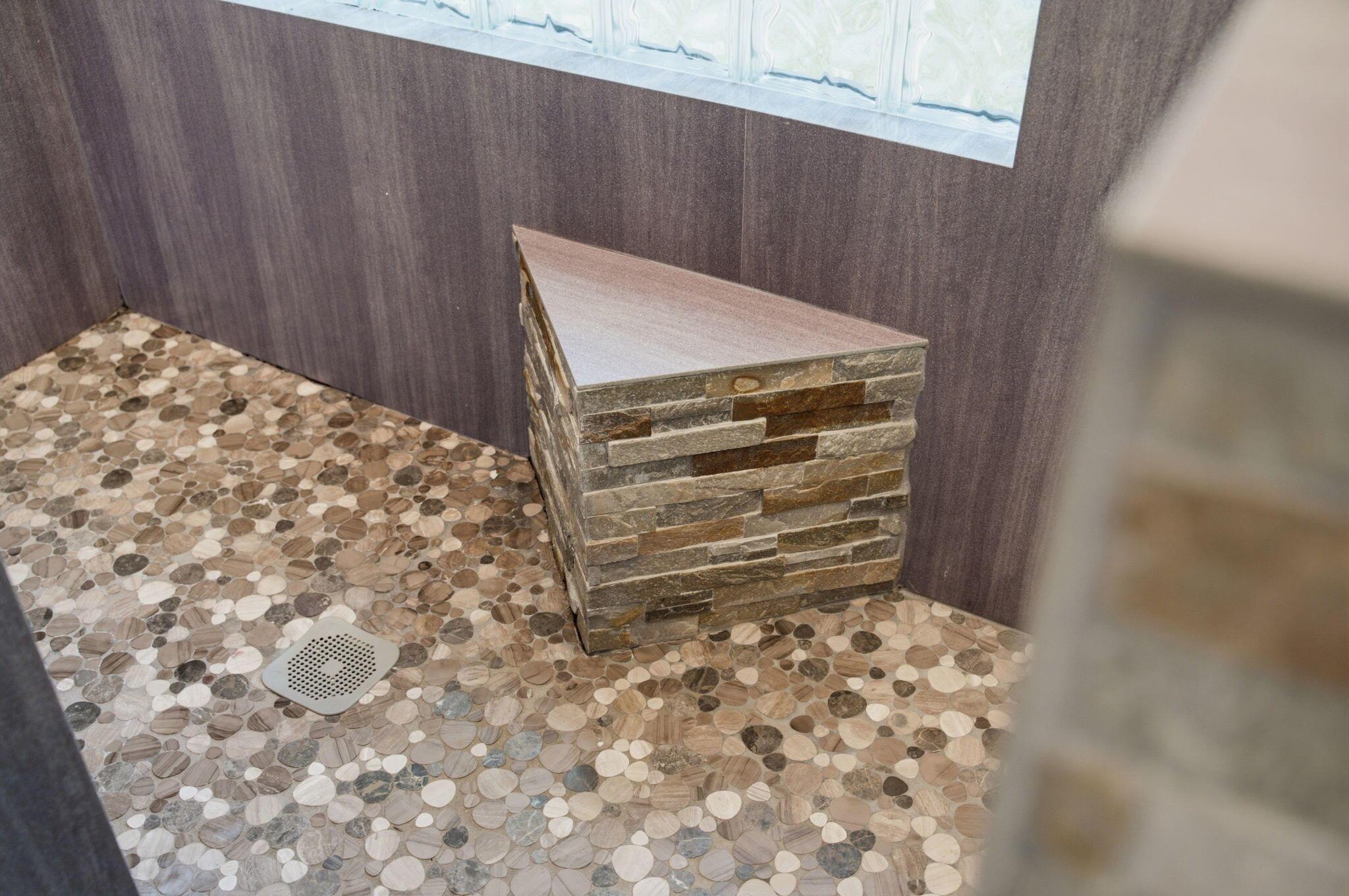 7232 Lee Road Westerville, OH 43081 - Photo 53 of 122 Custom tile and stone in shower