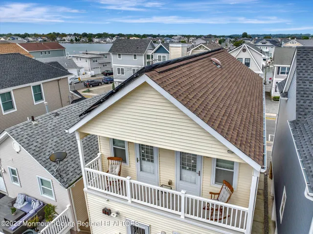 a view of a house with a terrace