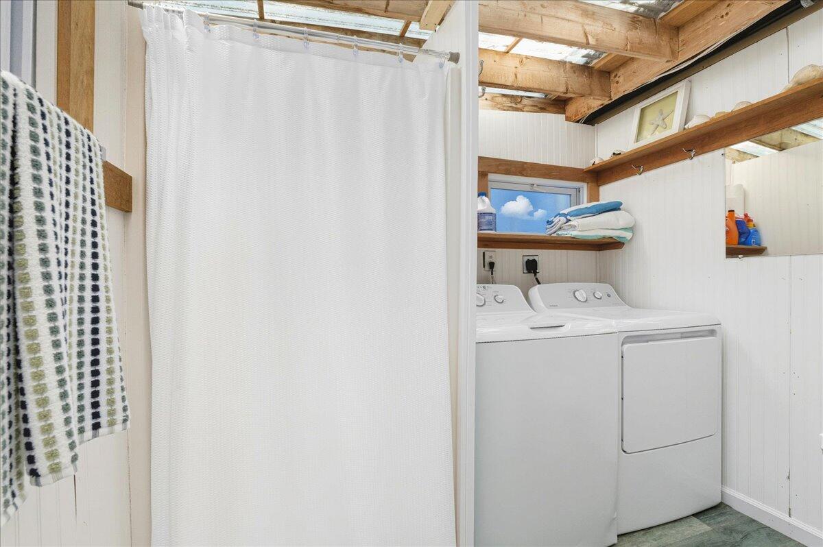 42 Kim Path Mashpee, MA 02649 - Photo 17 of 30 a utility room with dryer and washer