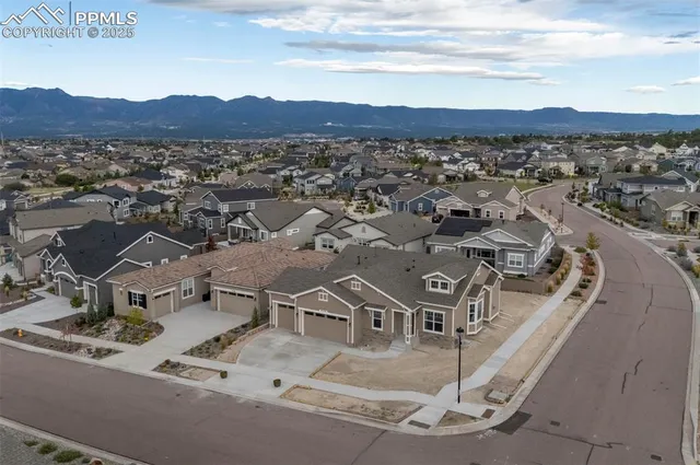 an aerial view of a city