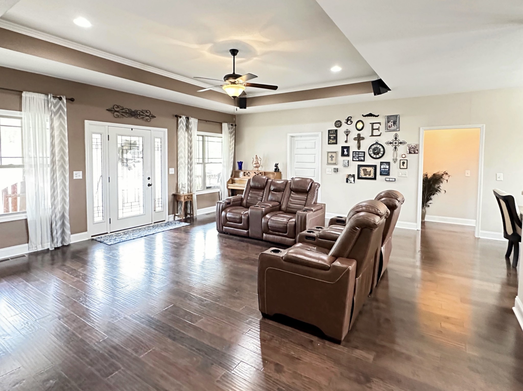 1815 Broome Road Palmyra, TN 37142 - Photo 11 of 61 a living room with furniture ceiling fan and a wooden floor
