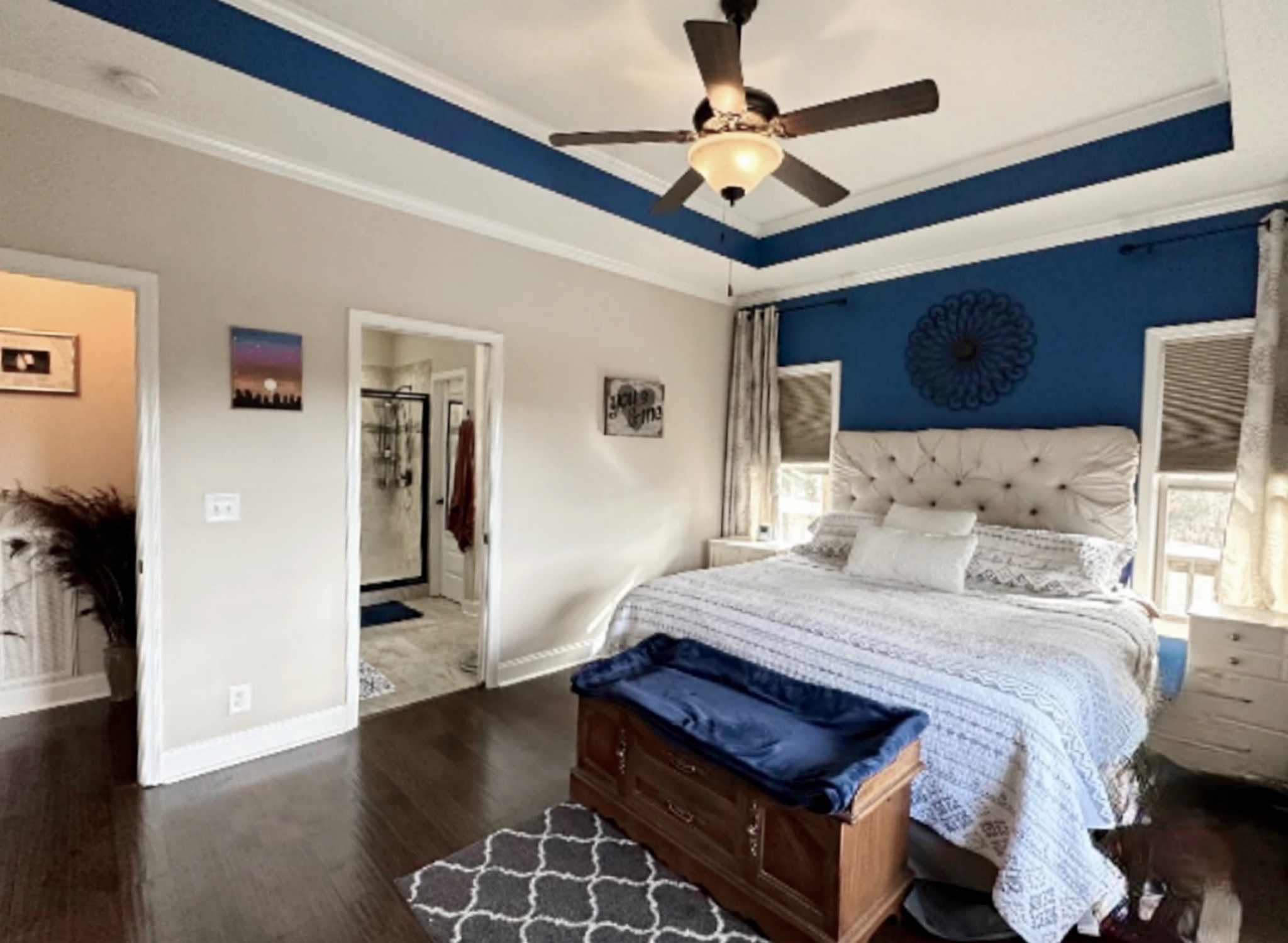 1815 Broome Road Palmyra, TN 37142 - Photo 26 of 61 a bed room with a bed and a ceiling fan