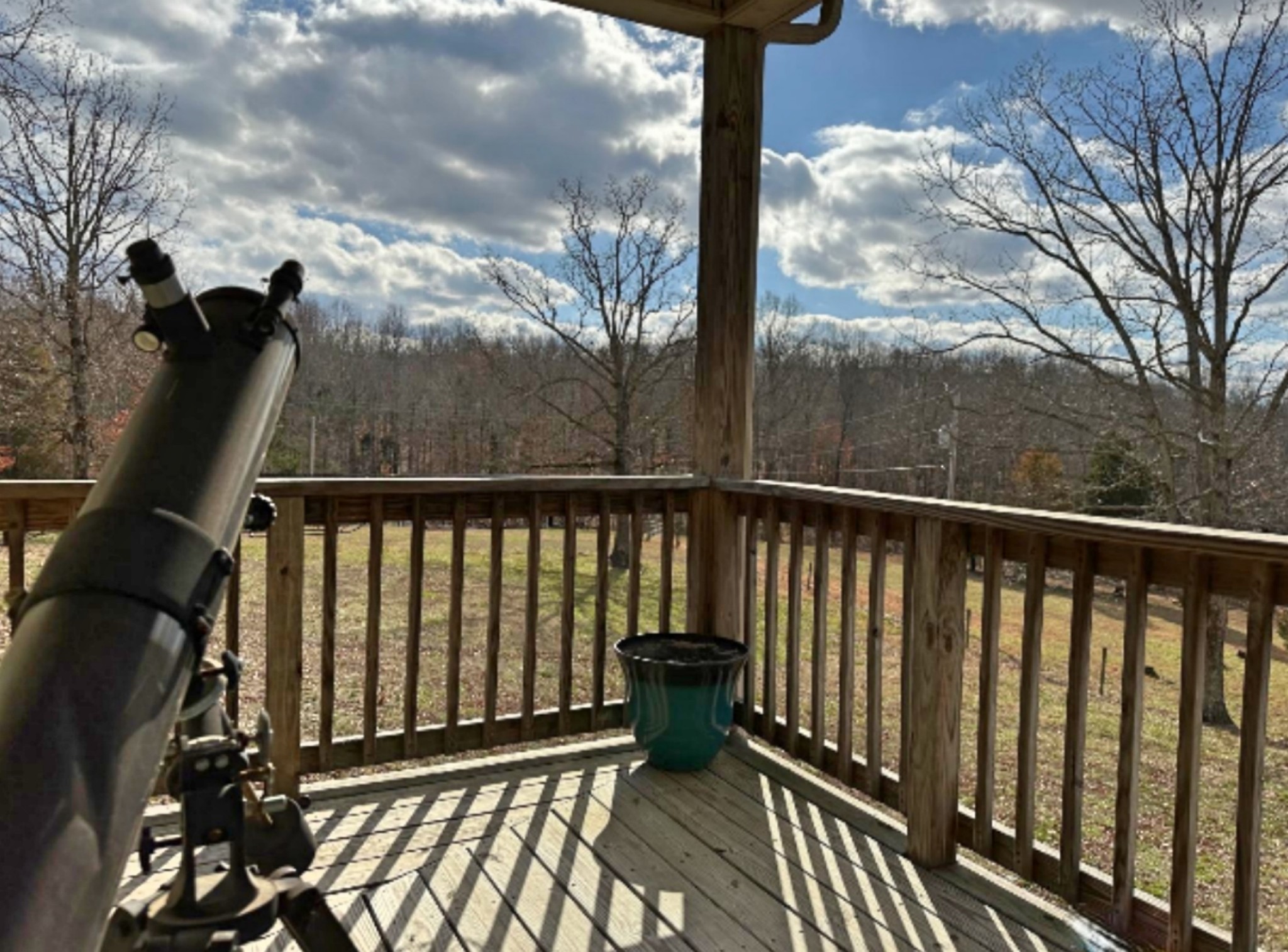 1815 Broome Road Palmyra, TN 37142 - Photo 33 of 61 a view of a balcony with wooden floor