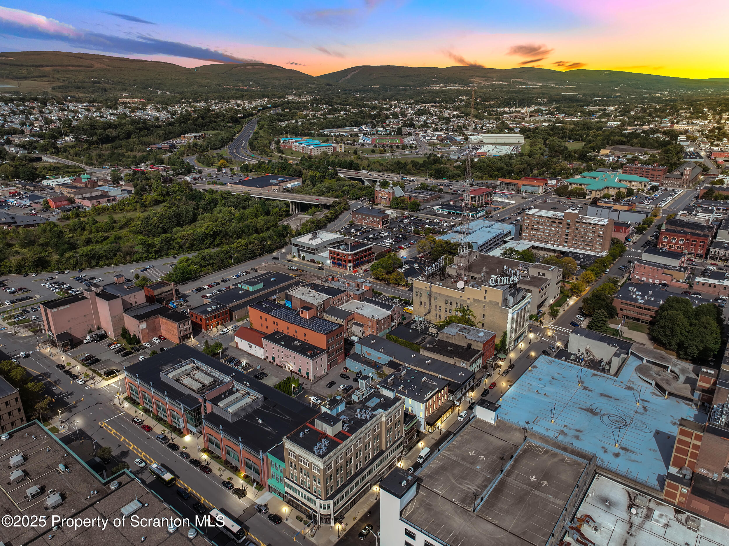 115 Penn Avenue, Unit 202 Scranton, PA 18503 - Photo 54 of 60 an aerial view of residential houses with outdoor space