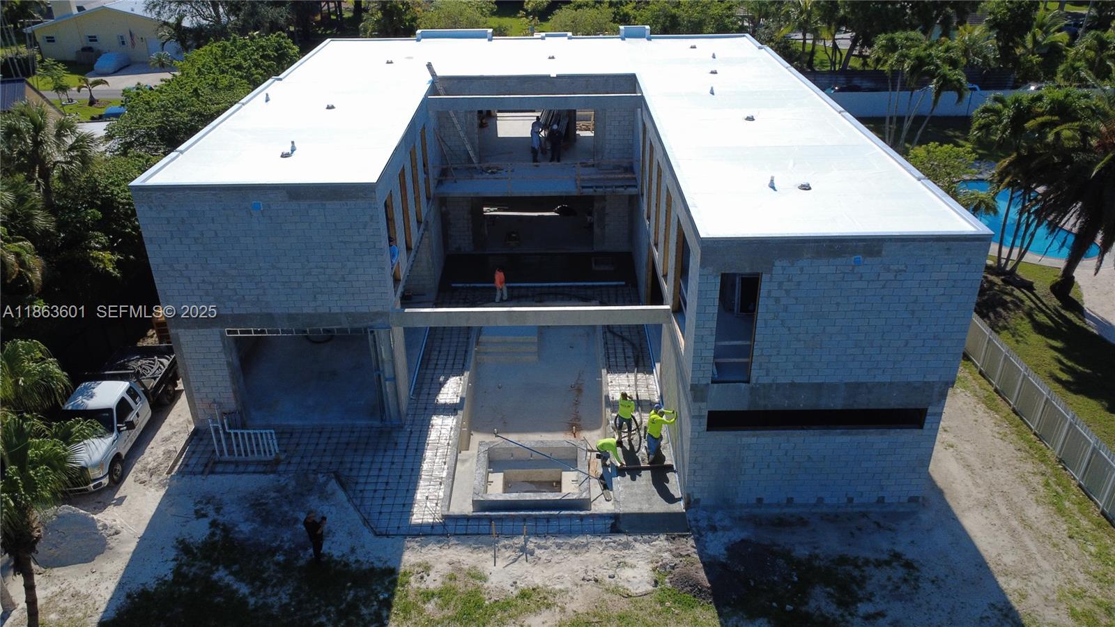 13050 Southwest 103rd Avenue Miami, FL 33176 - Photo 5 of 37 an aerial view of a house with a yard
