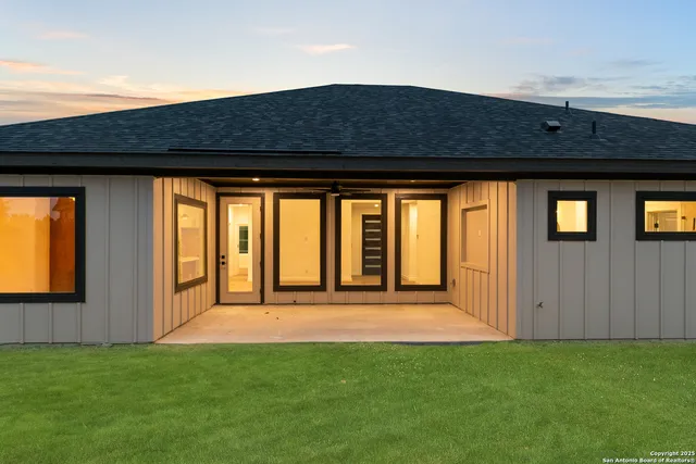 a front view of a house