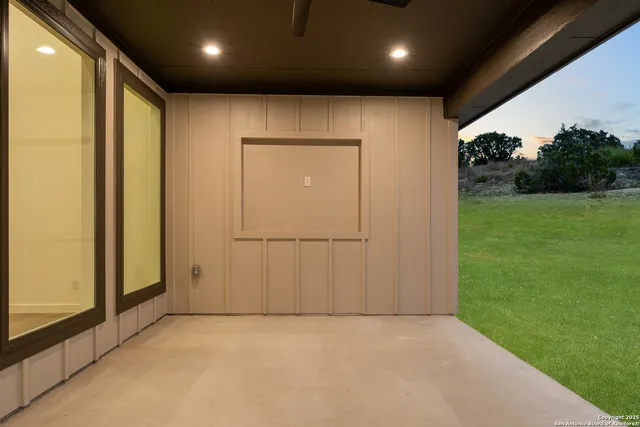 a view of an empty room