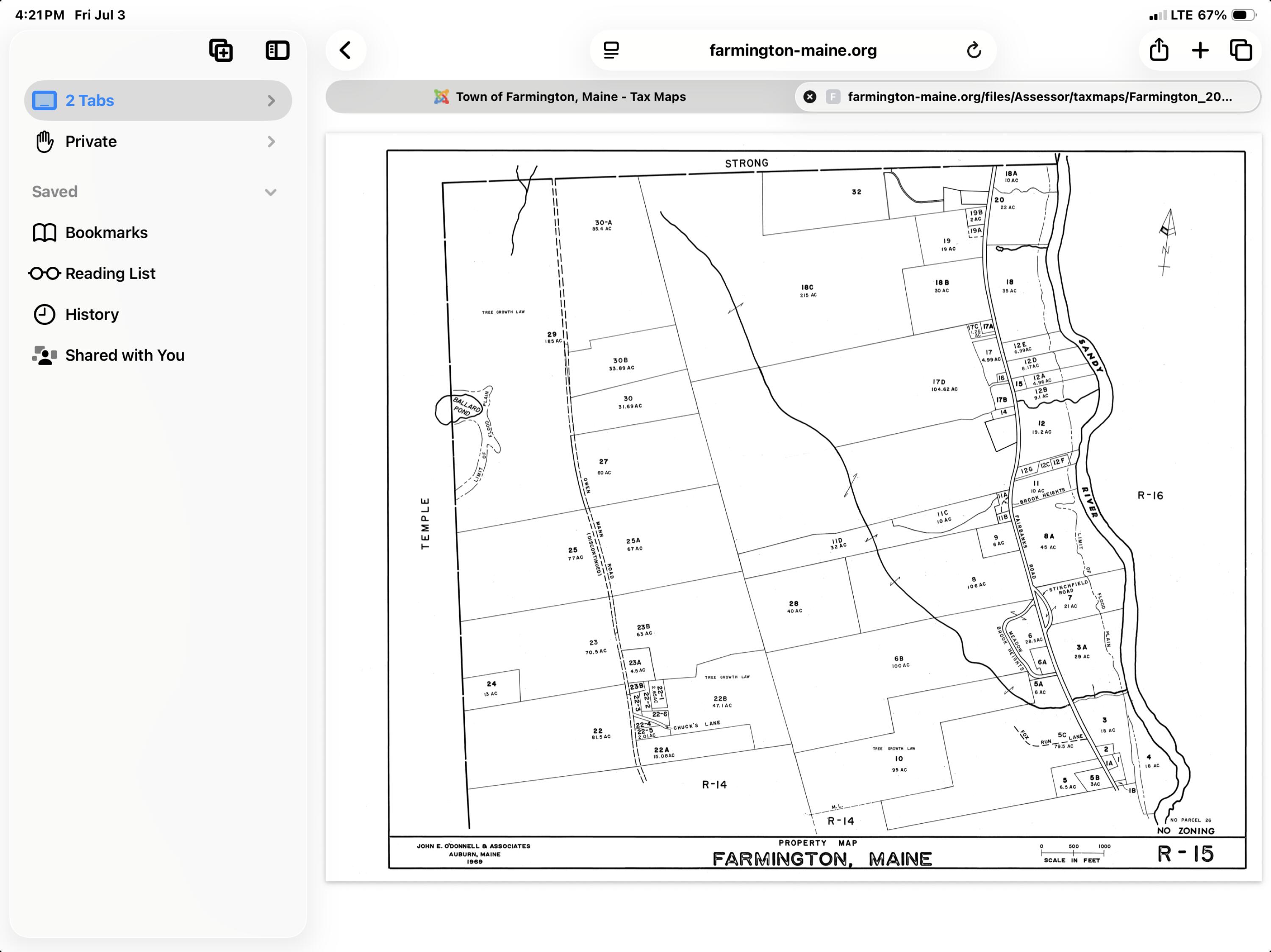 25 A Owen Mann Road Farmington, ME 04938 - Photo 29 of 32 Tax map