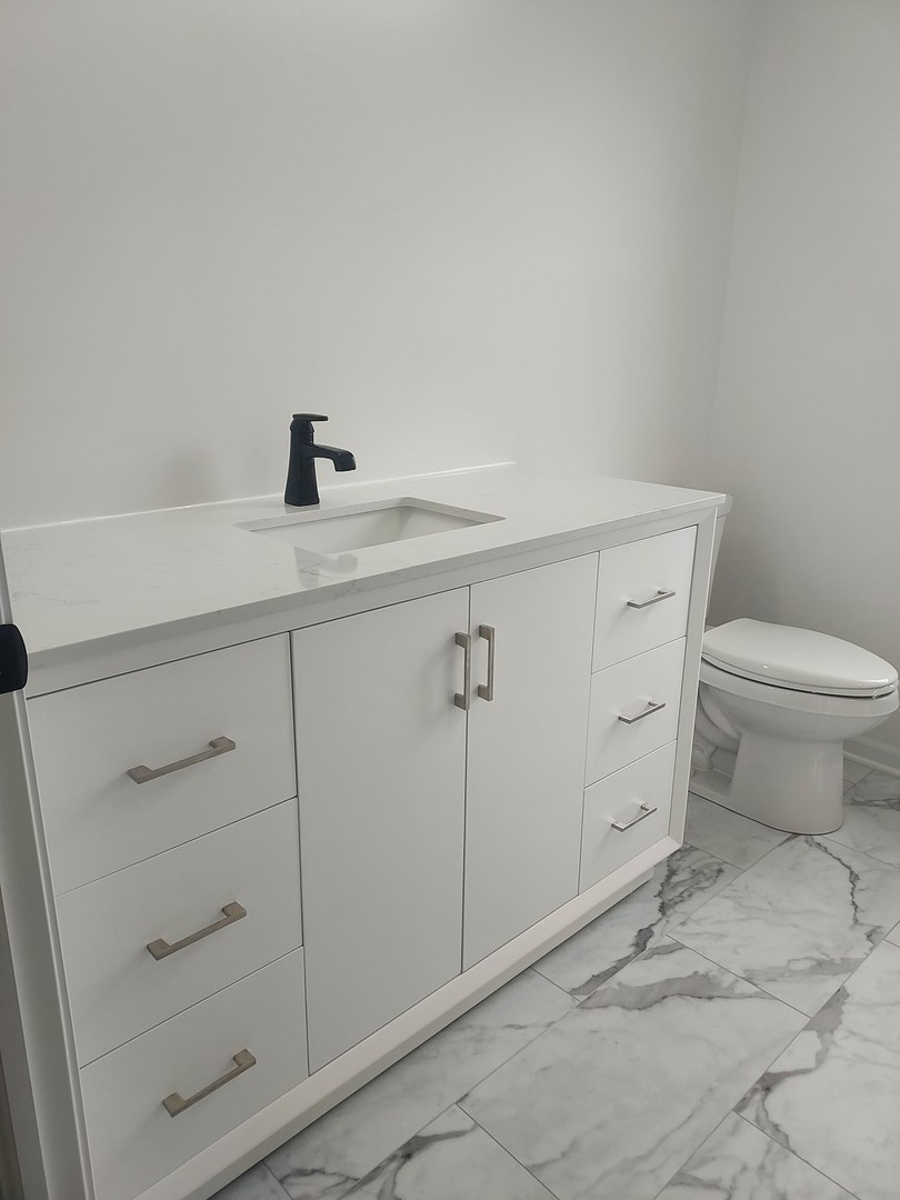 24358 Liberty Street Crete, IL 60417 - Photo 11 of 13 a bathroom with a sink and a toilet