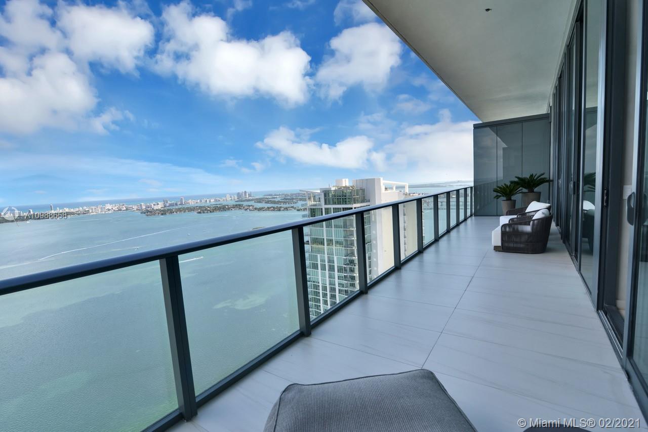 480 Northeast 31st Street, Unit PH5402 Miami, FL 33137 - Photo 9 of 35 a view of balcony with furniture