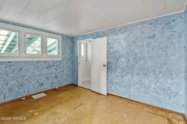 wooden floor in an empty room